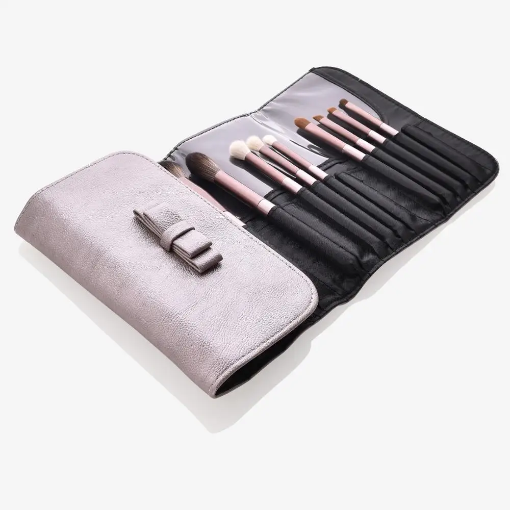Makeup Brush Bag Rolling Case Pouch Holder 15 Pockets Cosmetics Bag