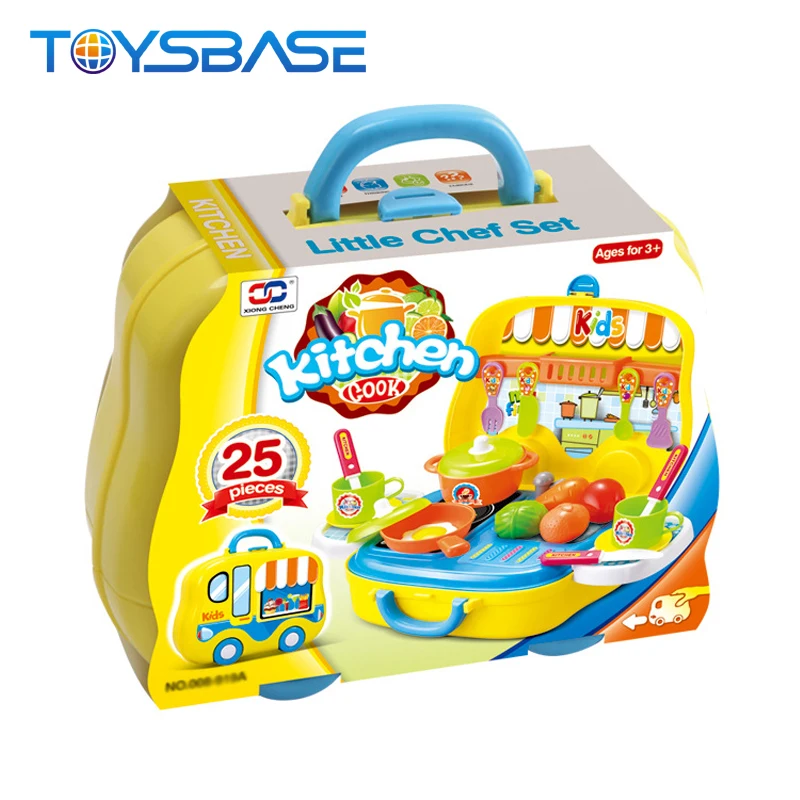 2018 New Fashion Toy Kitchen Set Mini Toy Suitcase For Kids
