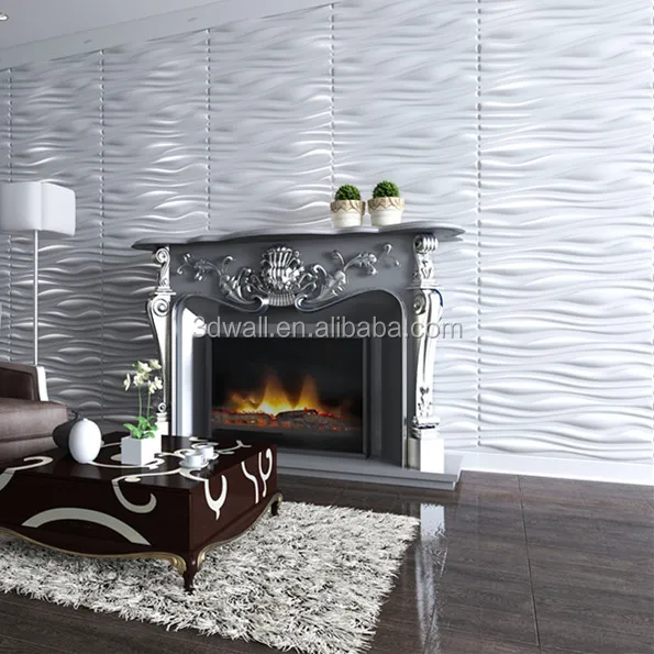 White interior 3D wall panel texture seamless for walls