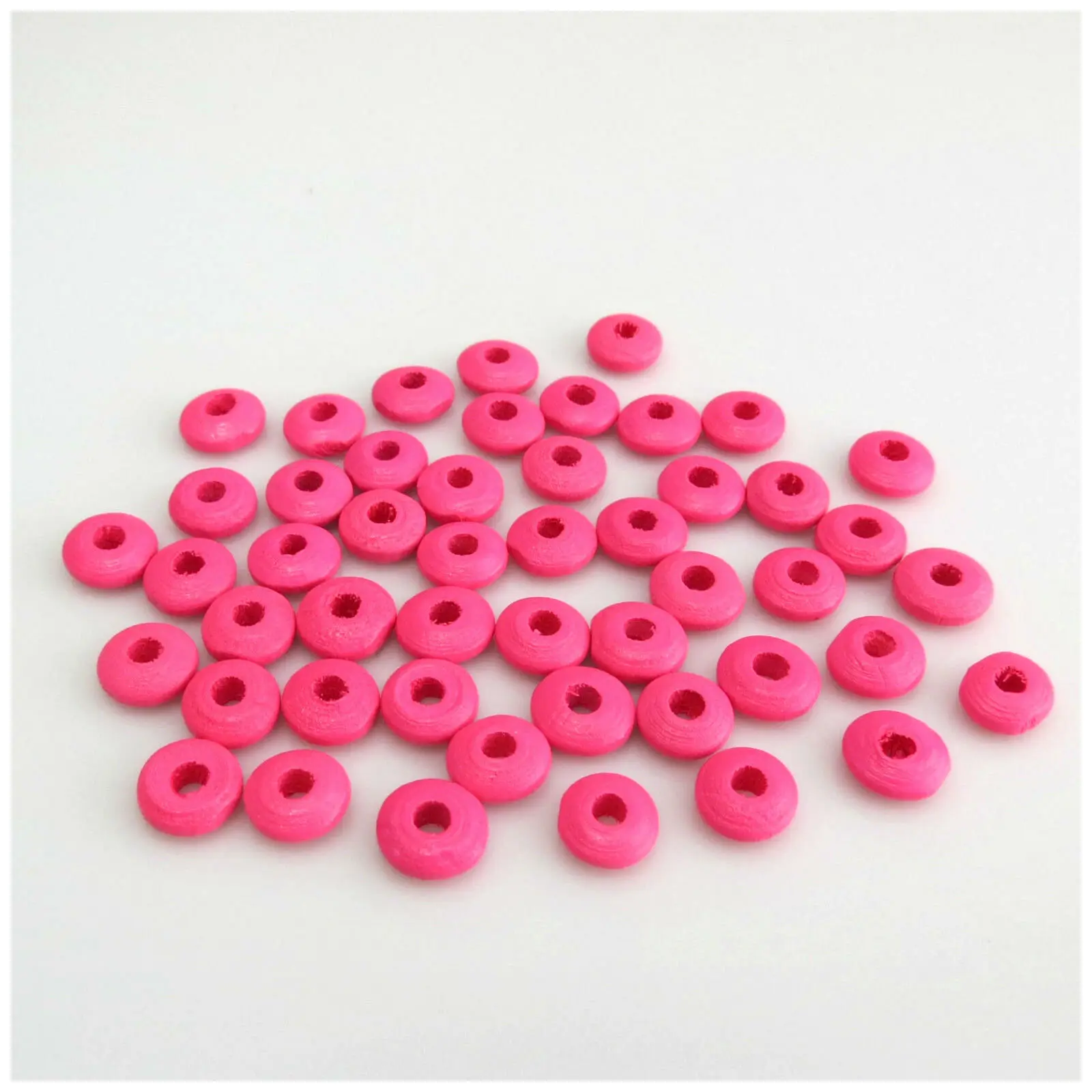10mm White Spacer Wooden Beads ForJewellery Making Wholesale
