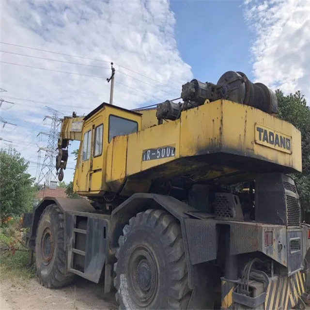 Used tadano rough terrain crane 50 ton ,tadano TR-500E truck crane with good working condition for sale