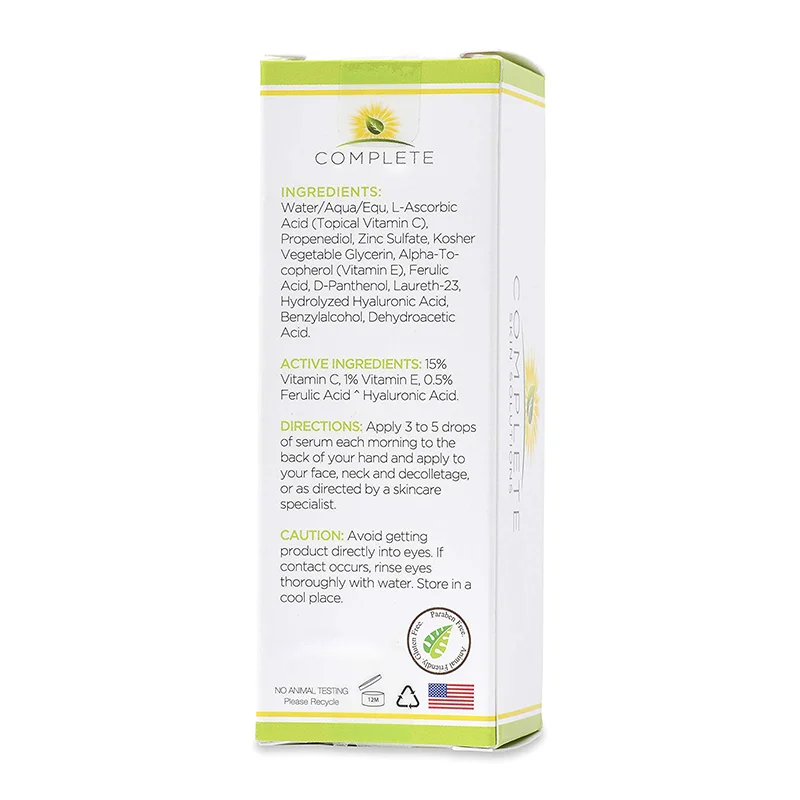 Private Label Natural Collagen Best Skin Care 5 in 1 Face Serum Booster Whitening Vitamin Serum For Face