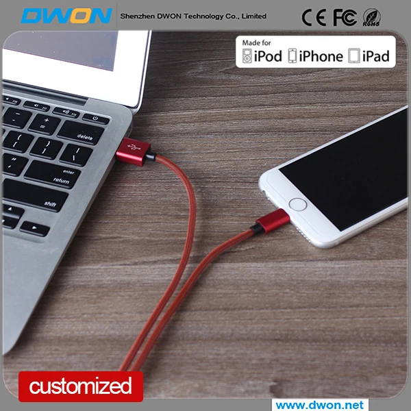 Горячие продаж 100% C48 МФО уполномоченный сертифицированный кабель для iphone кабель для зарядки