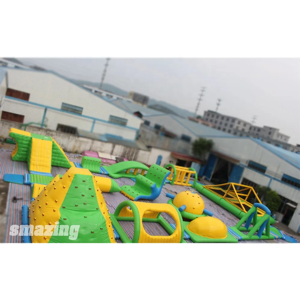 0.9mm PVC high quality customized material giant inflatable water park for kids and adults