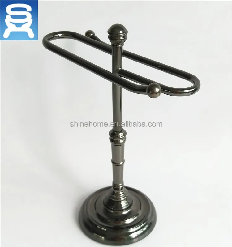 Factory Supply Bathroom Freestanding Towel Rack, Iron Towel Holder