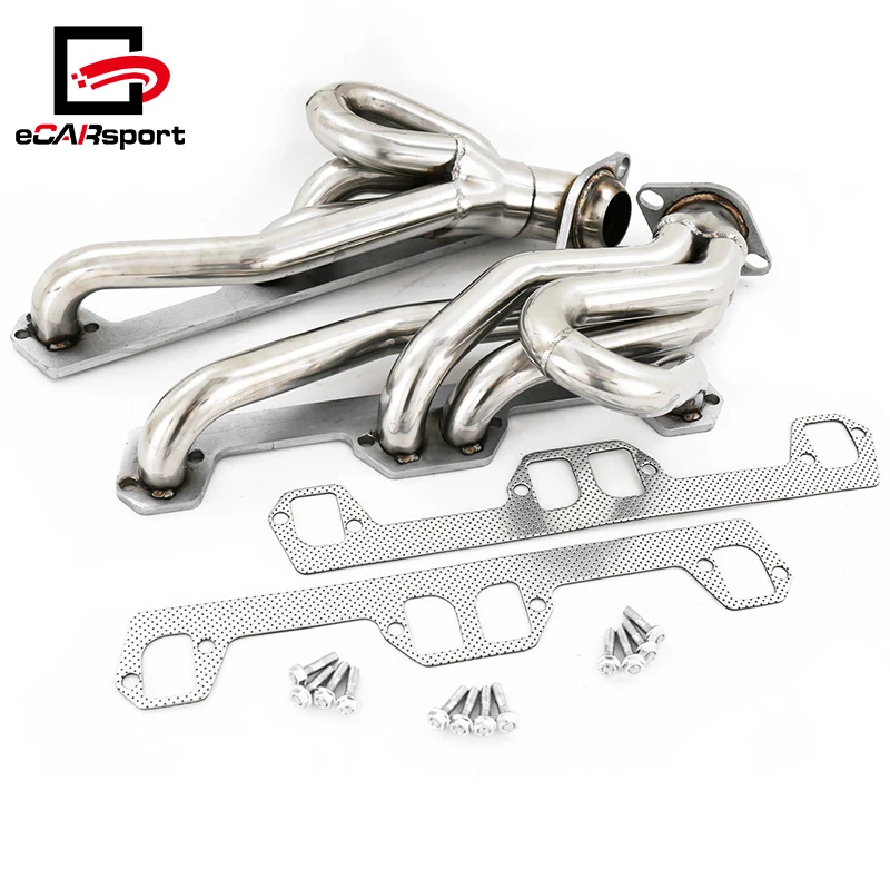 ECARsport Stainless Steel Exhaust Header for Dodge 94-02 for Ram 5.2L/5.9L V8 Exhaust Manifold