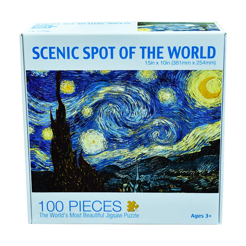 
Wholesale custom Paper 100pcs kids educational puzzle from direct factory 