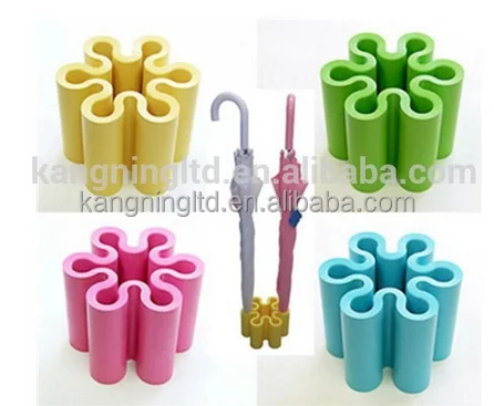 Funny silicone rubber office wet umbrella stand/holder