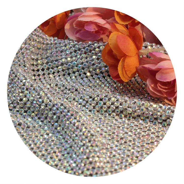 Crystal Castle Rhinestones Big Stone Strass Mesh Crystal Mesh Textile Tassel Trim Non Hotfix Rhinestone Sheet