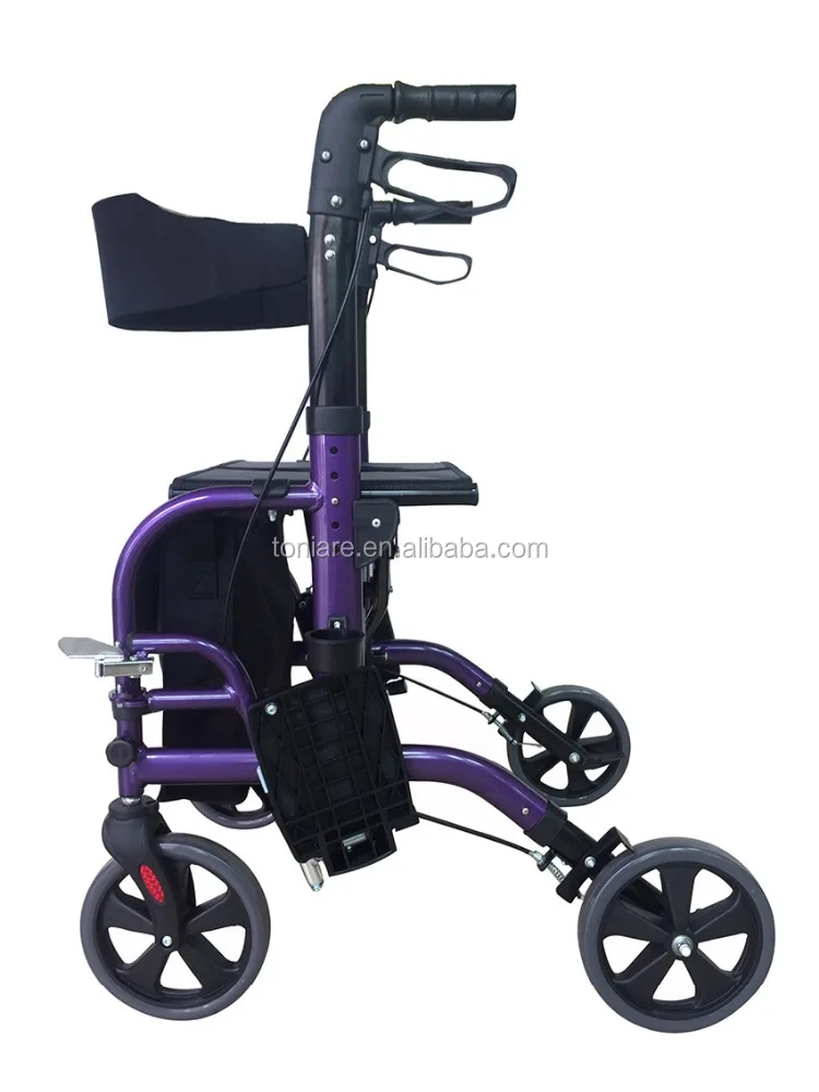 Foldable Rehabilitation Rollator and Walking Aid for elderly
