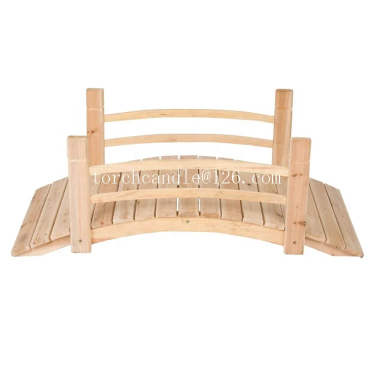 Декоративные деревянные мосты с двумя направляющими для сада