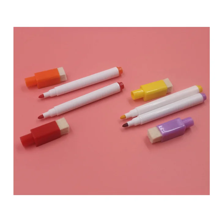 Classic model assorted color with eraser without magnet whiteboard marker