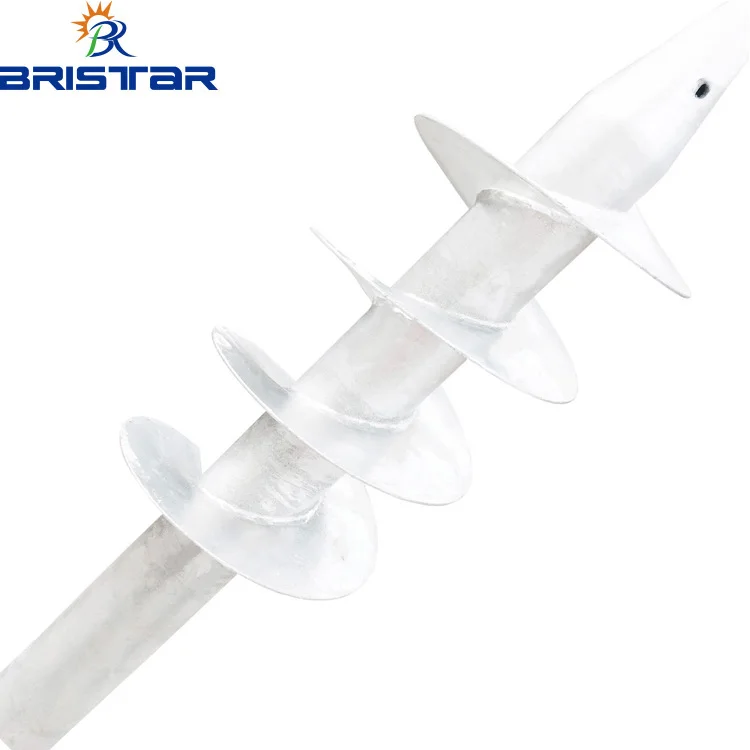 Wholesale High Quality Galvanized Steel Plate Helical Ground Anchor Piers