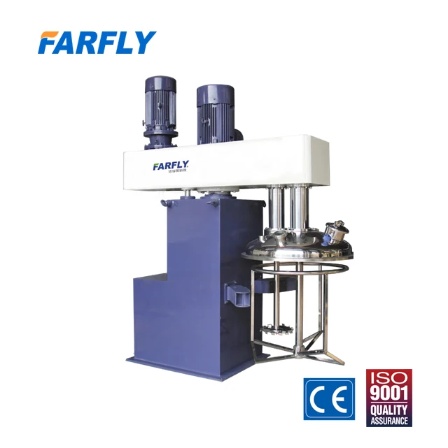 FDL1000 Putty vacuum mixer Industrial Paint Mixer, adhesive/printing paste double shaft mixer CE Certificate