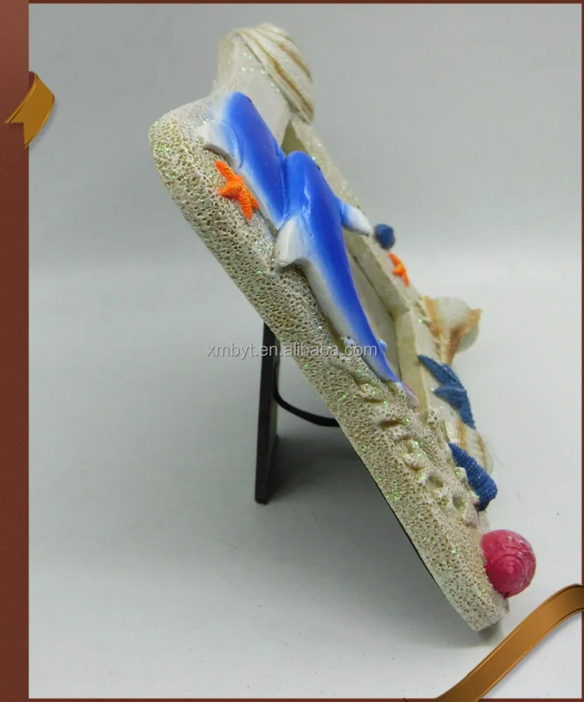 
Wholesale ocean style picture frame resin souvenir nautical photo frame 