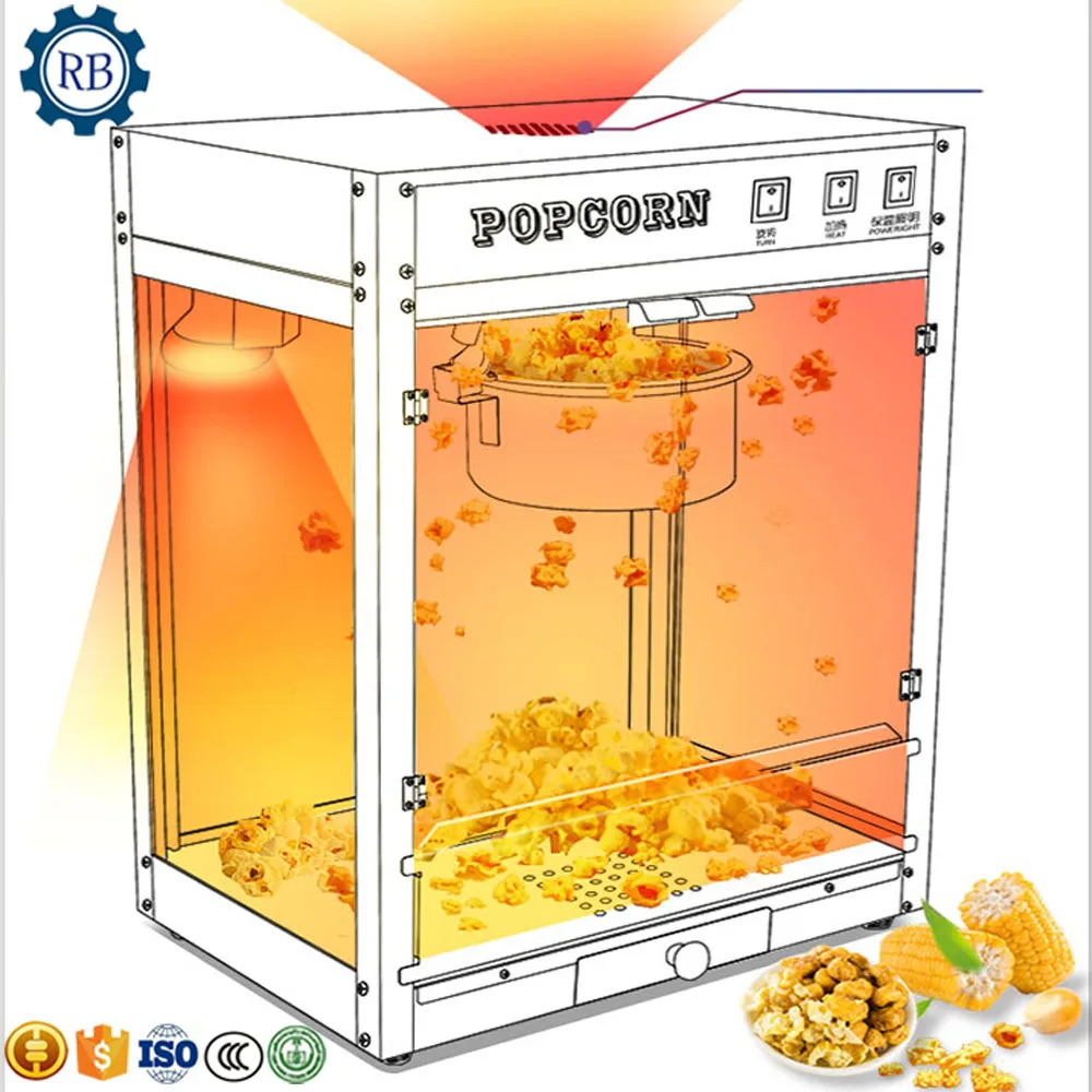 Energy Saving electric industrial commercial kettle caramel popcorn making machine