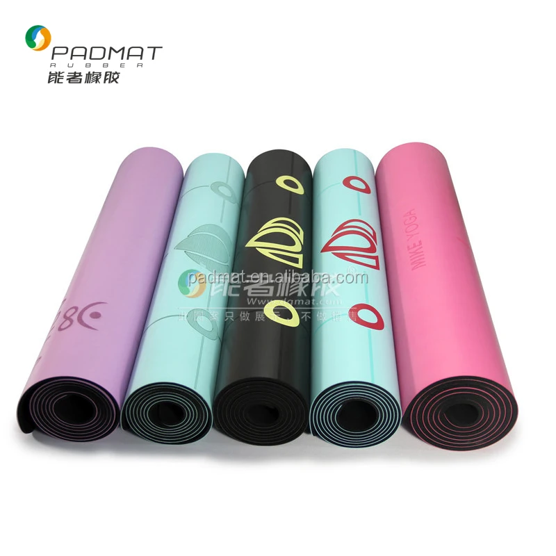 wholesale luxury best quality Black PU leather polyurethane natural rubber yoga mat