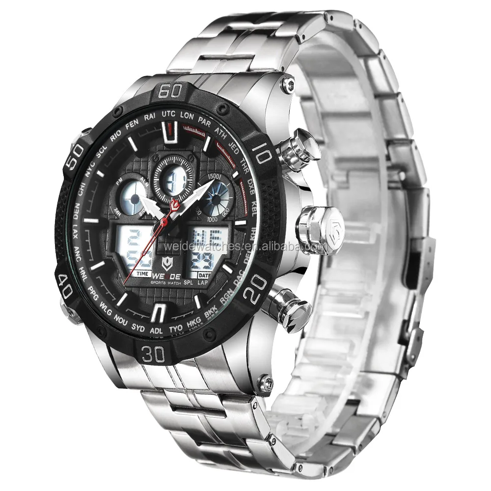 
Weide WH6901-1C Men Stainless Steel Original New Design Multifunction Innovative Product Sport Best Selling In Europe Watch 