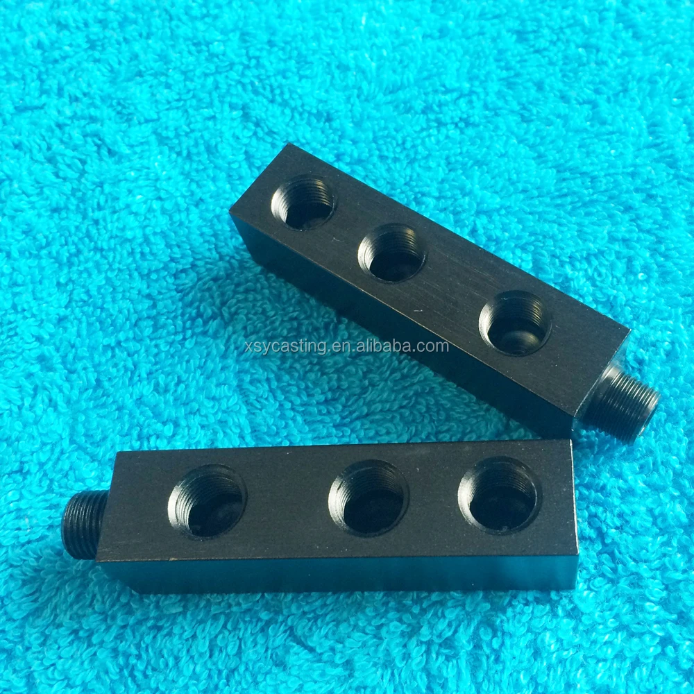 CNC Lathe Pneumatic Air Flow Aluminum Manifold Block Splitter