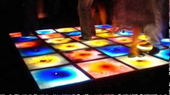 liquid Flowing colorful Interactive led dance floor for wedding/fashion show