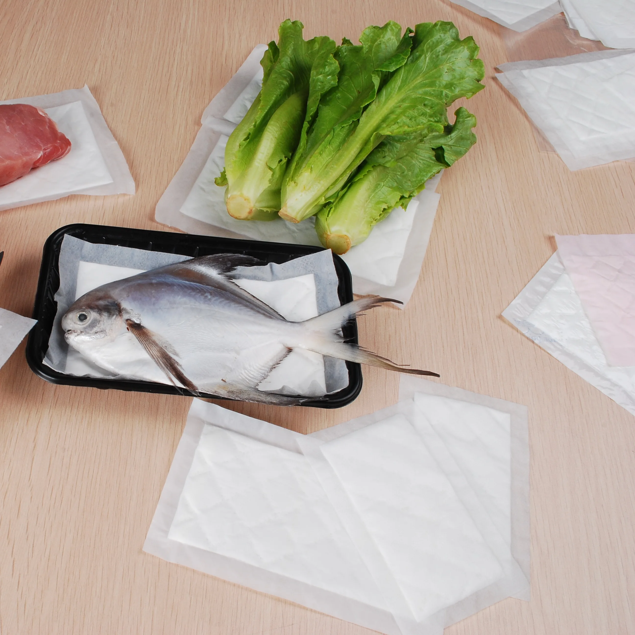 2022 MEAT/poultry oil SOAKER ABSORBENT PAD and SUPER ABSORBENT POLYMER