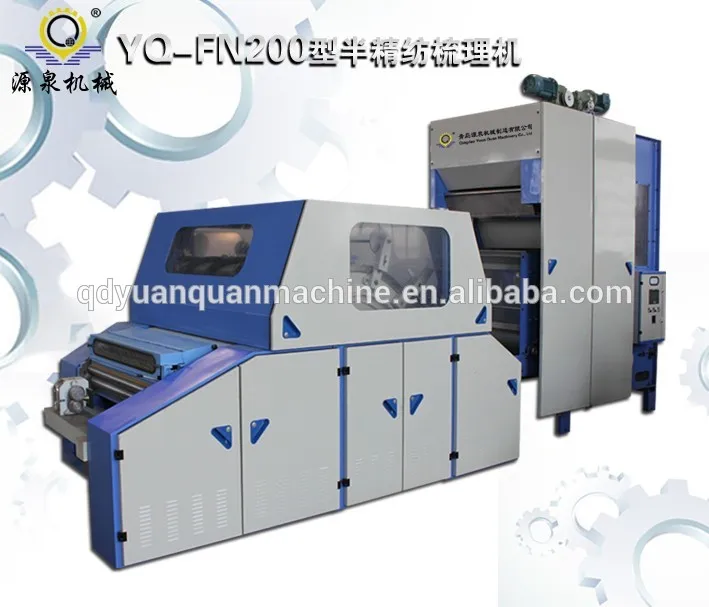 производитель поставки fn200 полу- камвольной шерсти чесальных машин в китае