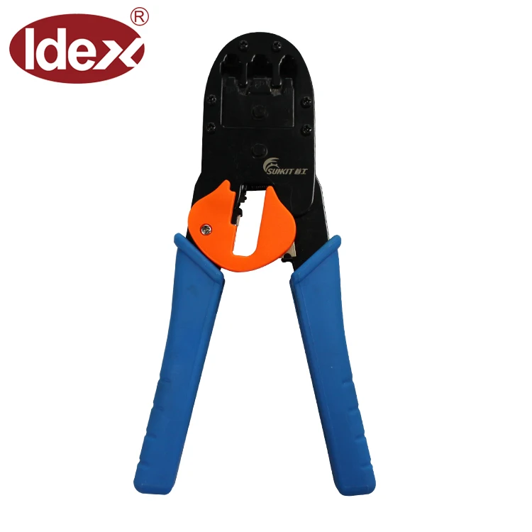 Network Cat6 RJ45 cable lug Crimping Tool network cable crimp tool for Flat and Round cable