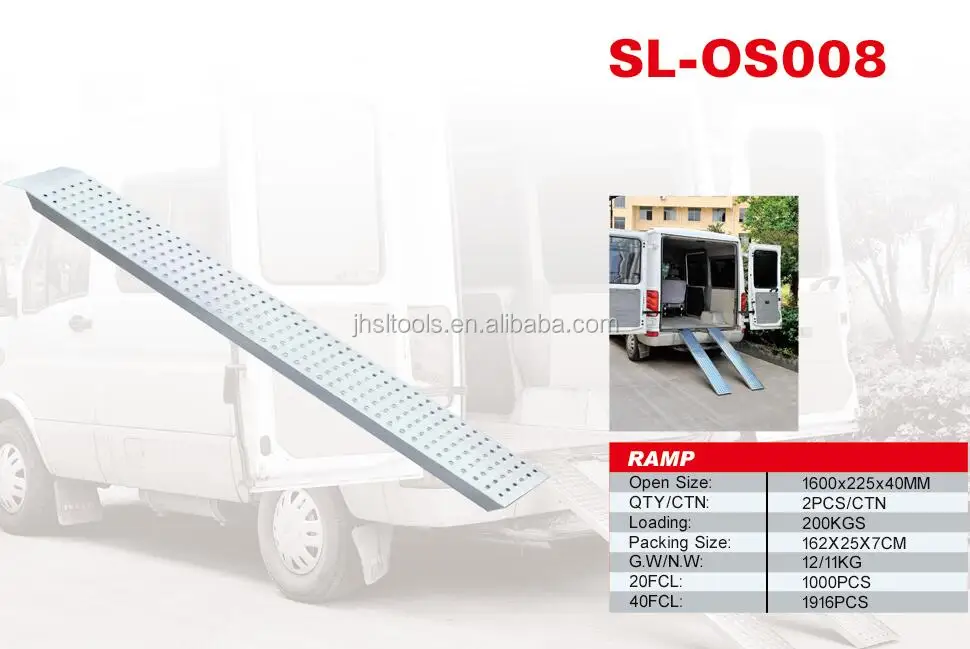 Folding motorcycle ATV ramps,truck trailer aluminum loading ramp