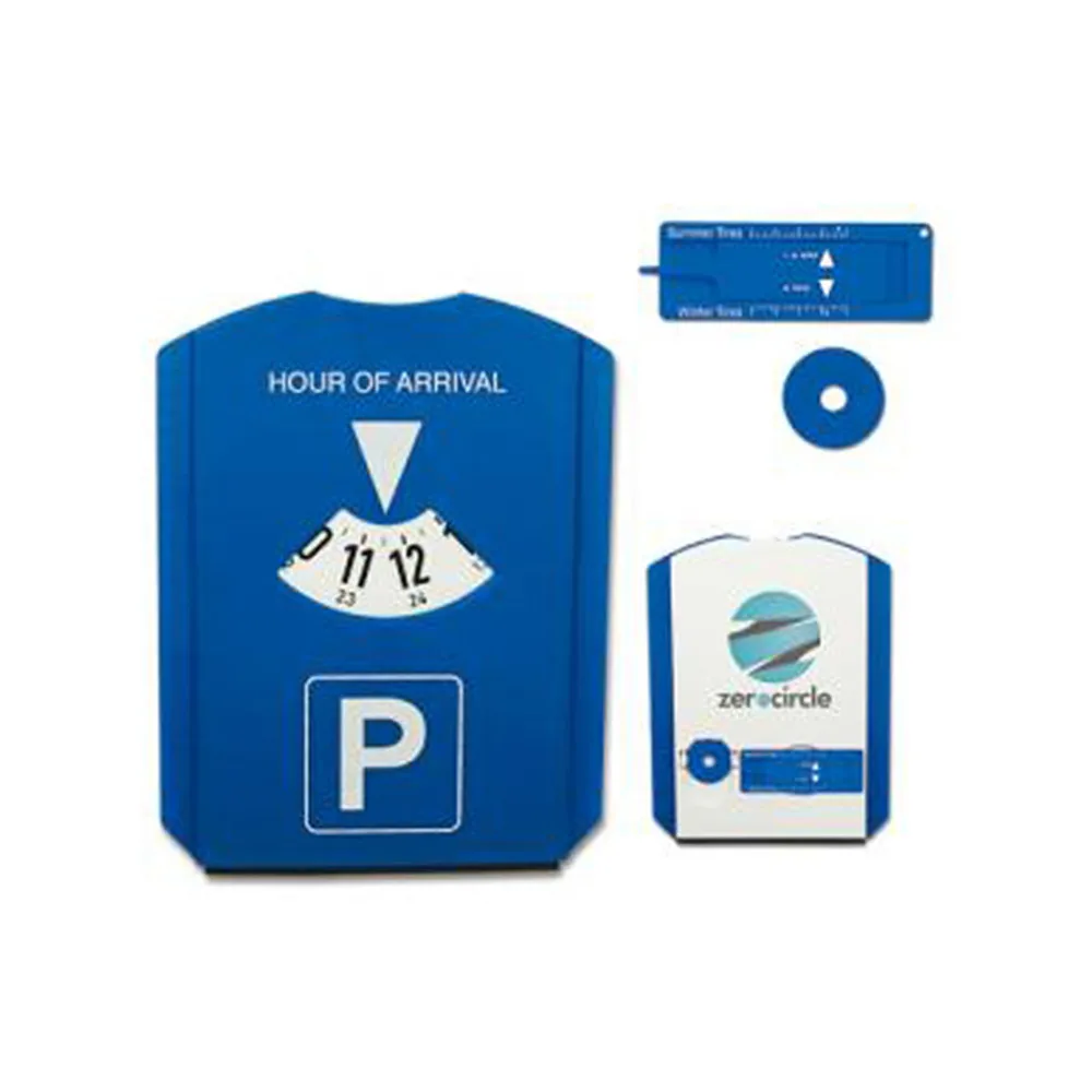 Custom logo wholesale blue plastic car parking disk timer disc Germany