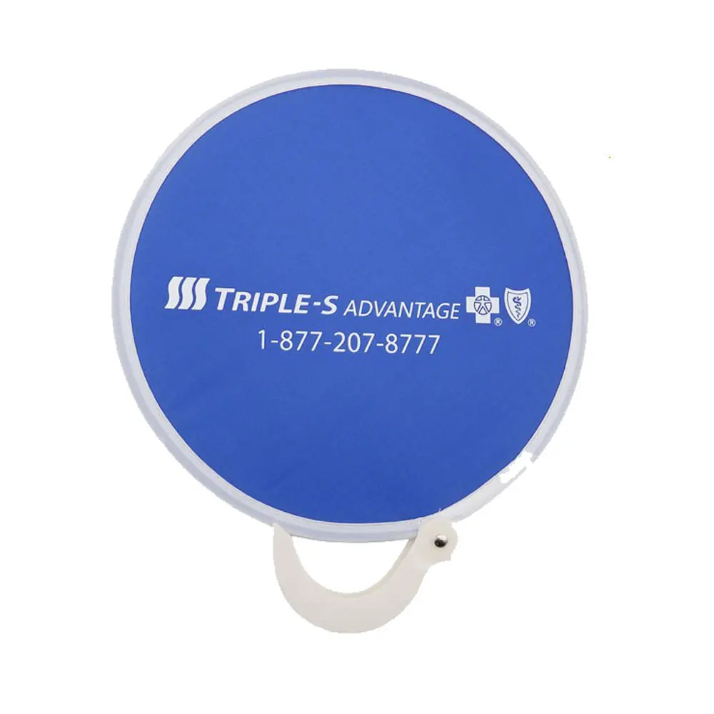 
Nylon Material Novelty Mini Foldable flying disc hand Fan for Promotion Gift 