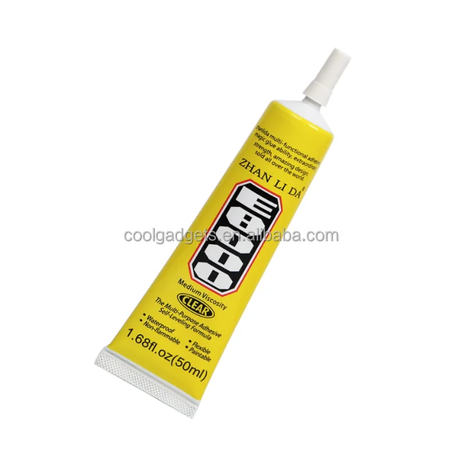 E8000 50ml Epoxy Rosin Transparent Adhesive Multipurpose Glue for Clothes Shoes Fix Touch Screen Glue Gun