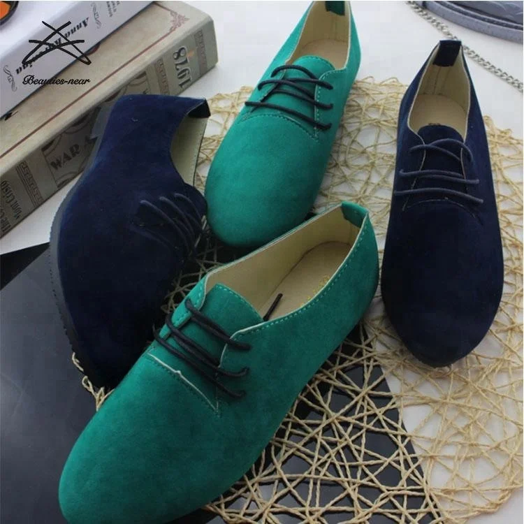 Wholesale custom made casual designer stylish beautiful ladies flat shoes for women suede loafers