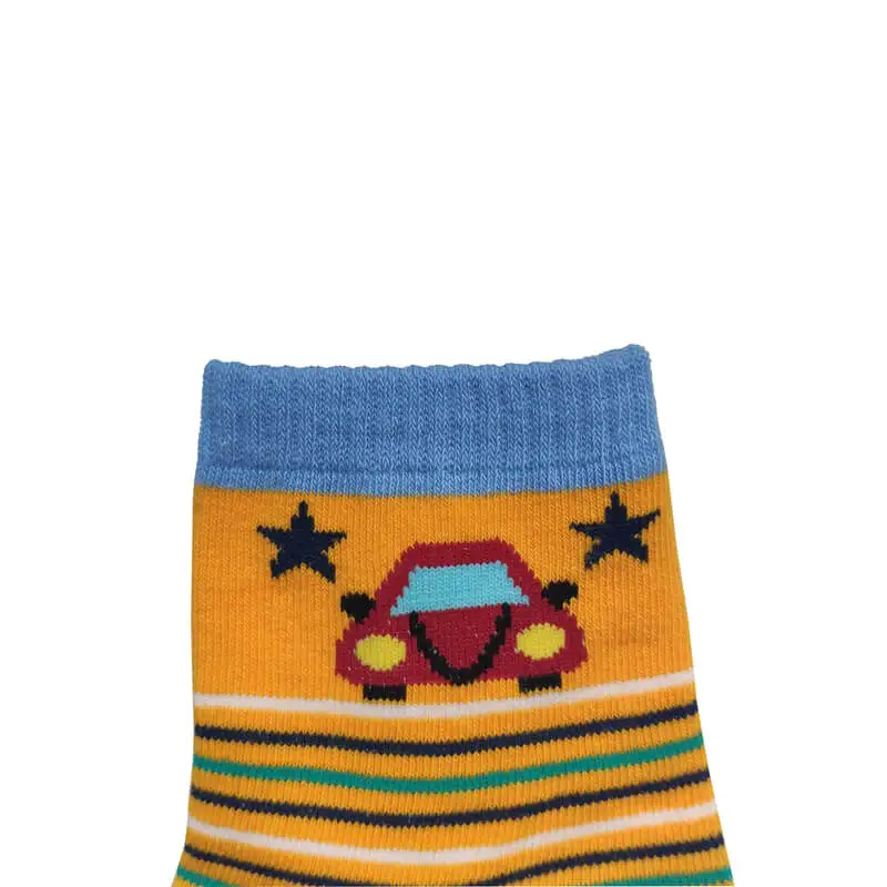 Kids Non Skid Indoor Socks Cute Cartoon Cars with Grips
