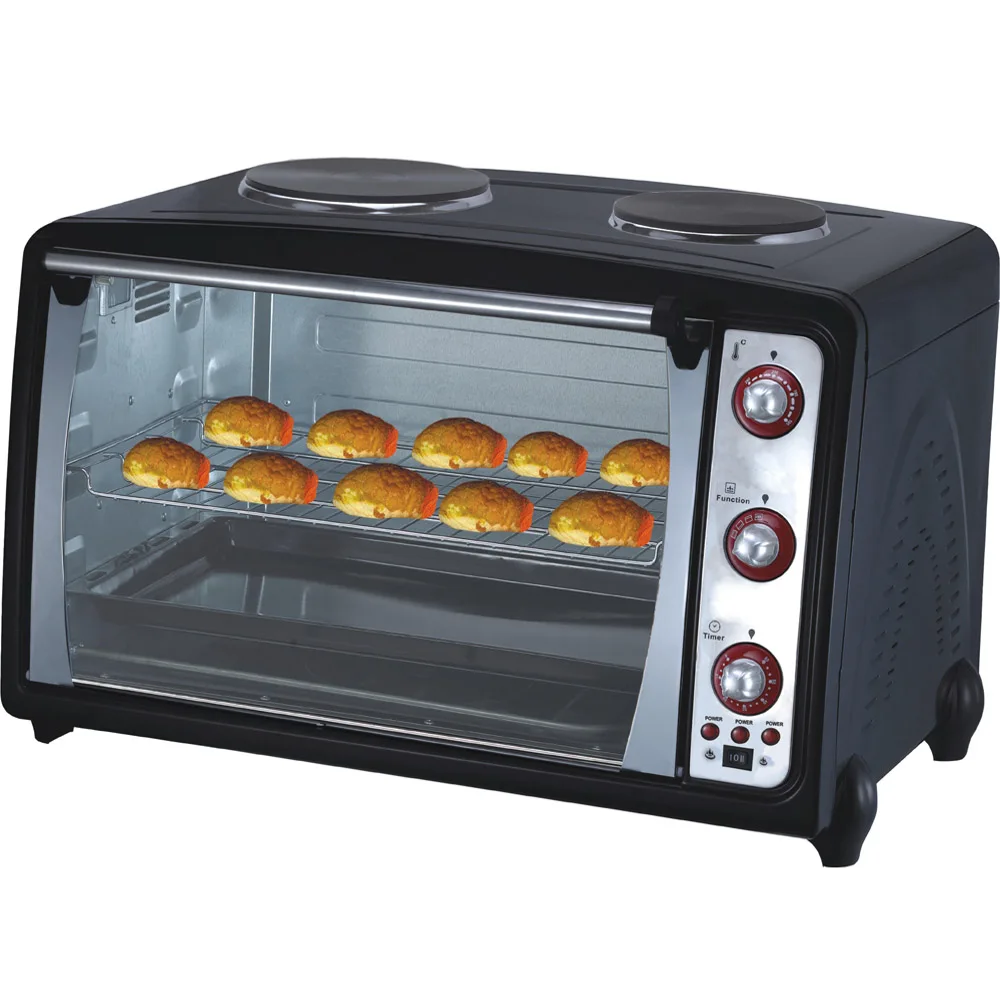 Большая печь с двумя горячими пластинами 70 л, электрическая конвекционная тостерная печь