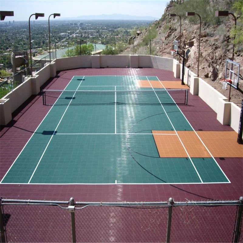 portable/removable  PP modular sports outdoor flooring  for badminton court