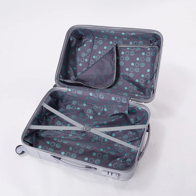 20 24 28 inch 3pcs Unisex combination lock ABS PC trolley suitcase spinner lightweight traveling luggage set