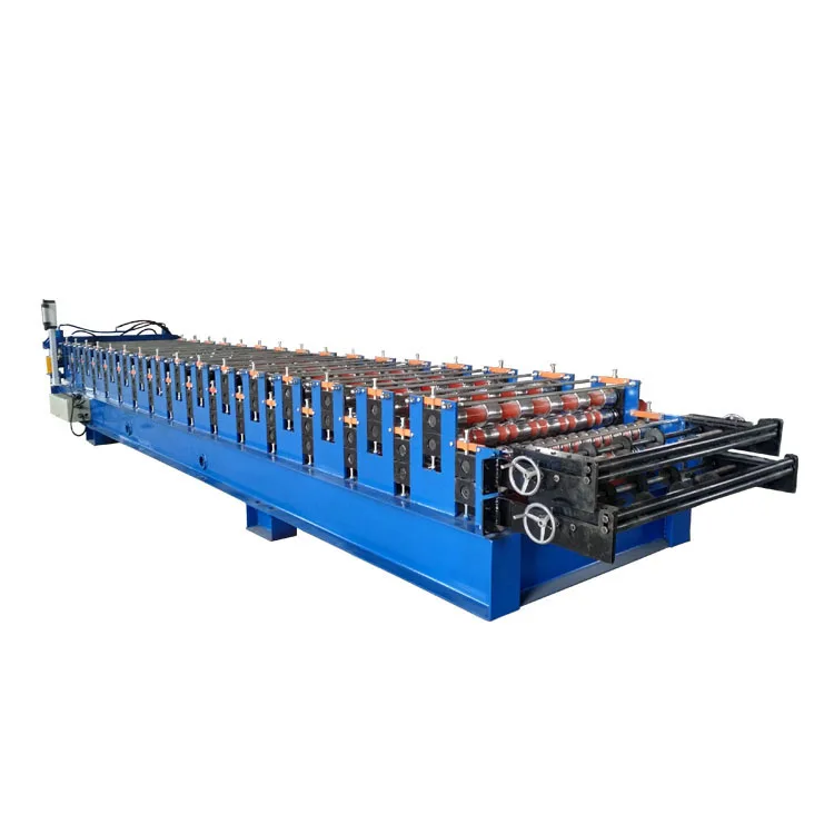 double layered trapezoid wall panel roll forming machine