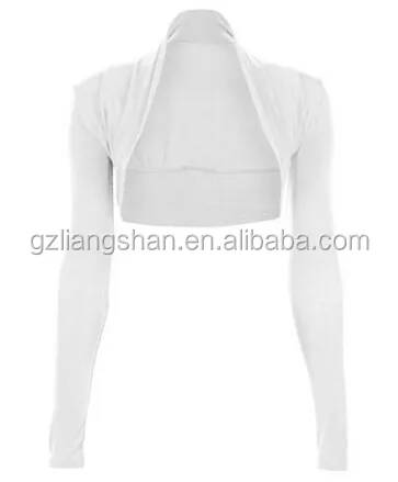 China OEM Factory Wholesale Cheap Womens Long Sleeve Bolero Shrug Sweater Jacket Top