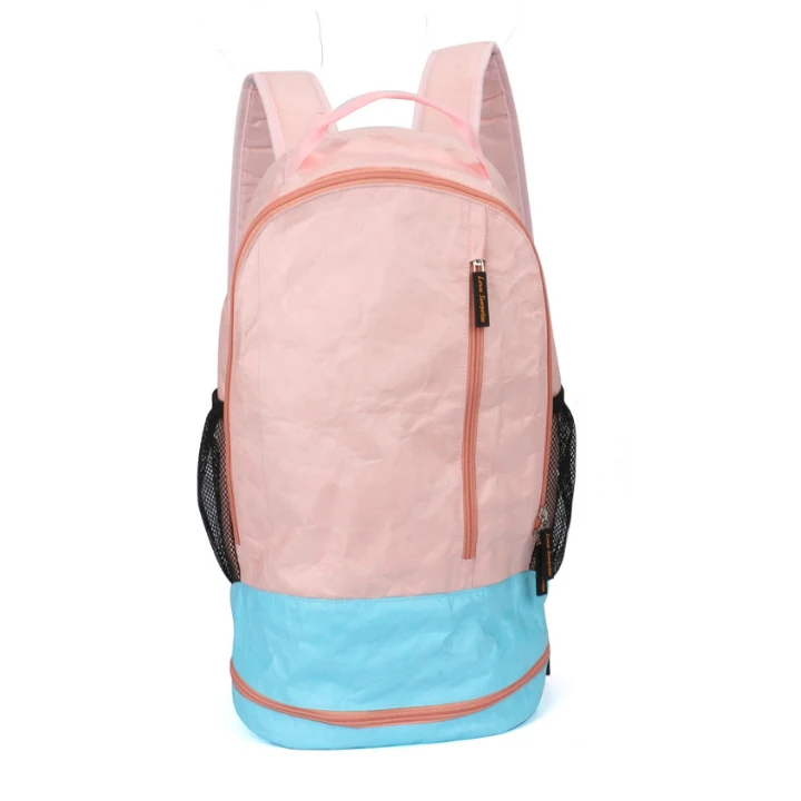 
Waterproof Tyvek Bag Paper Backpack Round Shaped Large Capacity Tyvek Backpack 