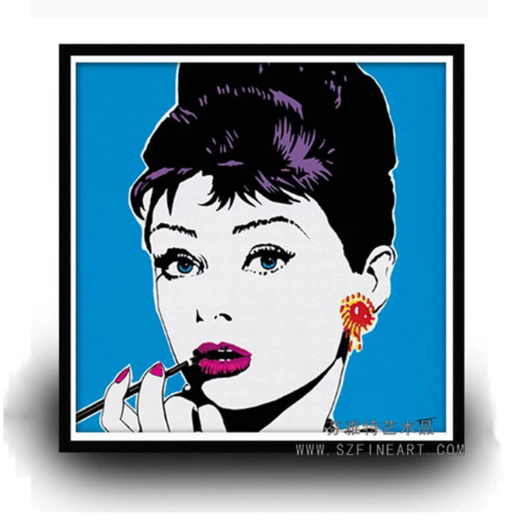 Audrey Hepburn Famous Art Picture