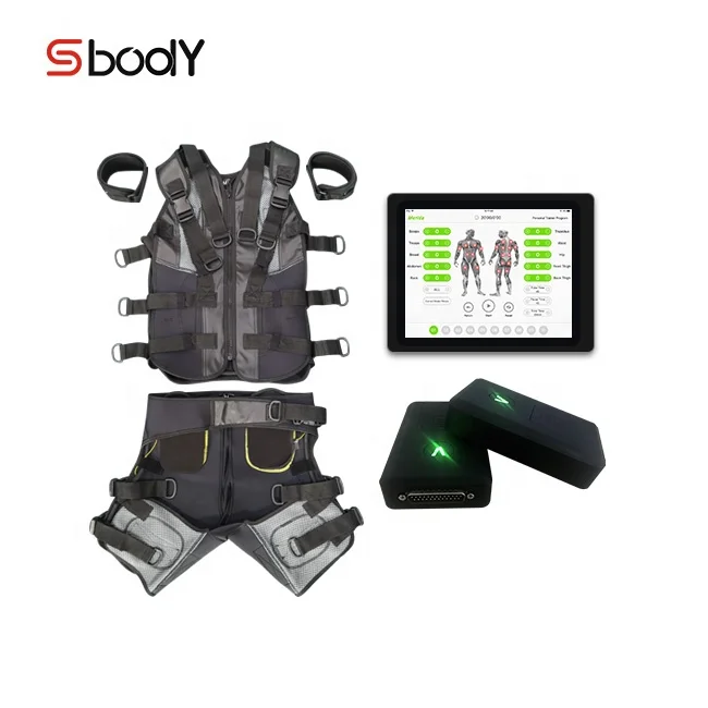 Wireless EMS bio suit electrostimulation fitness machine