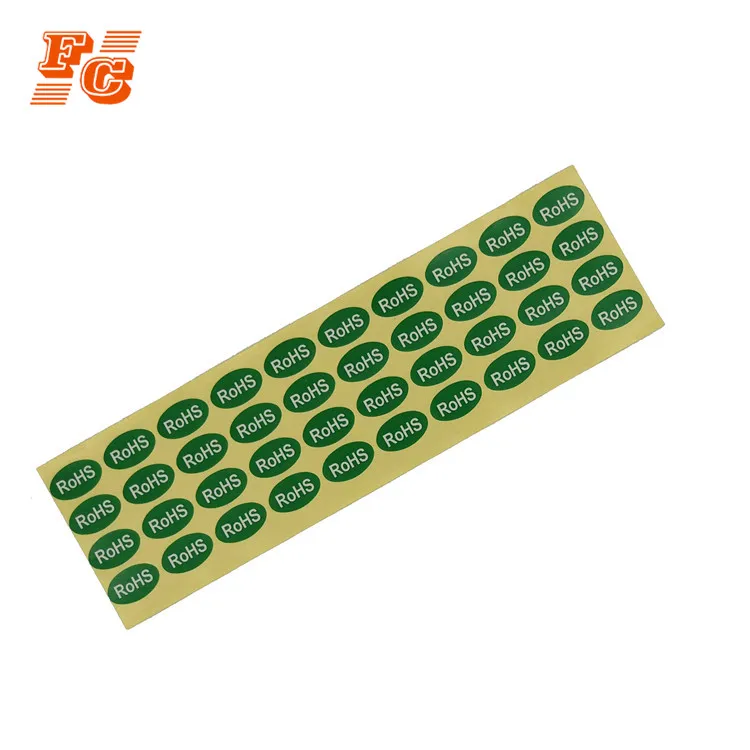 Hot sell custom clear product RoHS small label sticker