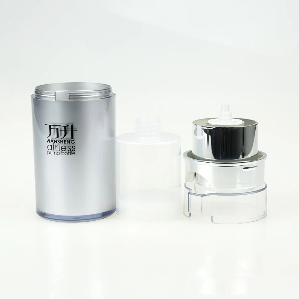 
Korean Style Cylindrical Cosmetic Airless Container/Fancy Airless Bottle Packaging/Airless Pump Bottle Frosted with WSZ-H 
