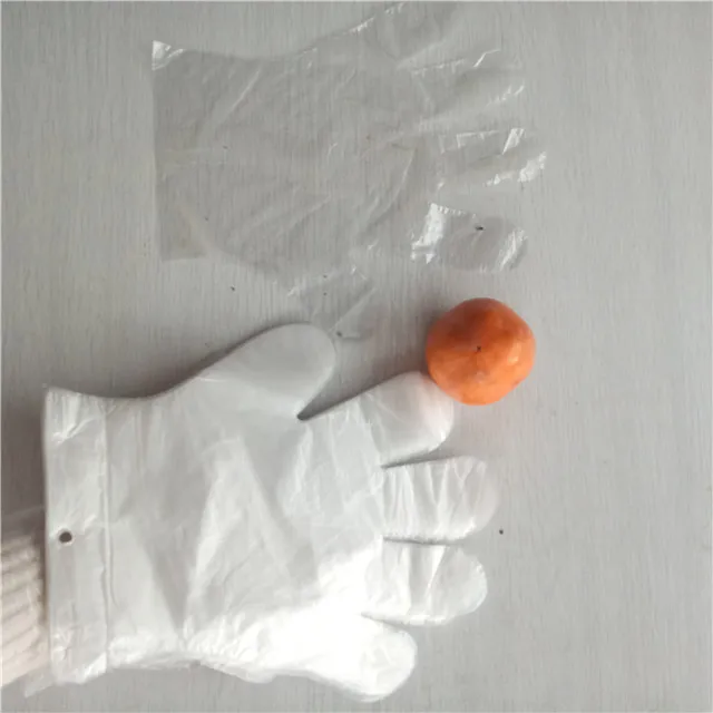
eco friendly products biodegradable compostable plastic disposable transparent gloves 