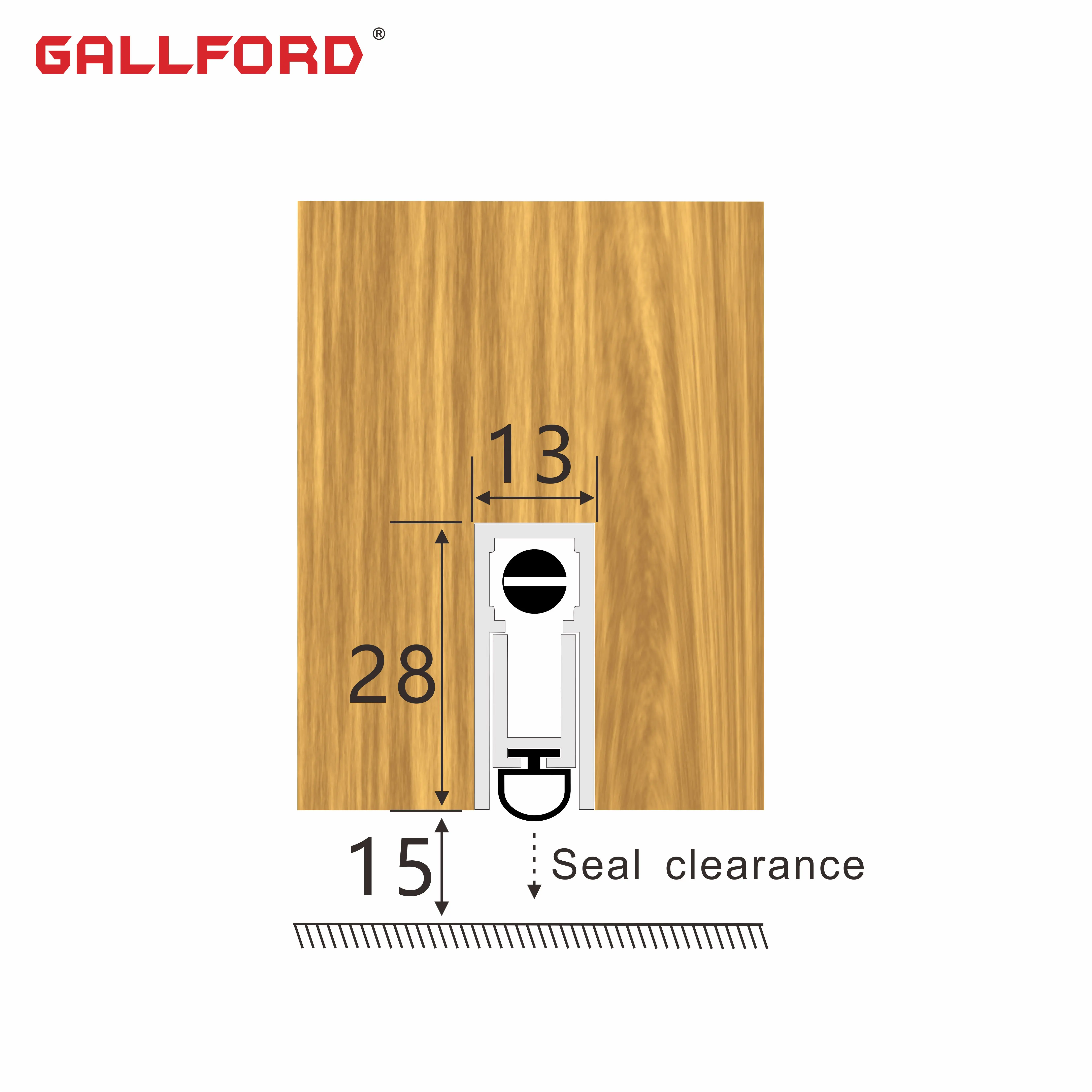 GF-B08/1210mm  high quality aluminum door bottom seal