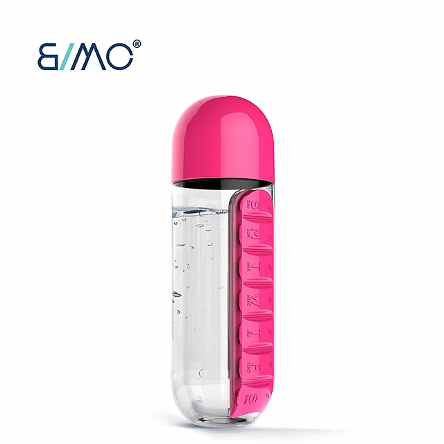 Plastic Pill Reminder for Pill Bottle Detachable Pill Box Organizer Health Planner for Weekly Daily Vitamin Medicine