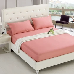 Wholesale Cheap Customized Bedspread Fitted Bed sheet with Elastic Corner bands