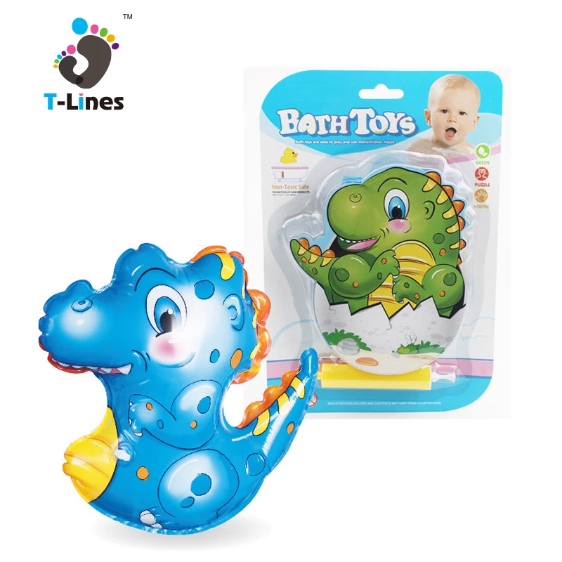 Популярная детская ванна, маленькая виниловая водная надувная игрушка-животное из ПВХ