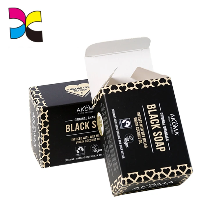 matte laminated box black package box