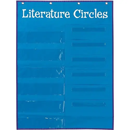 Literature Circles Custom Logo Hanging File Organizer Wall Pocket Chart
